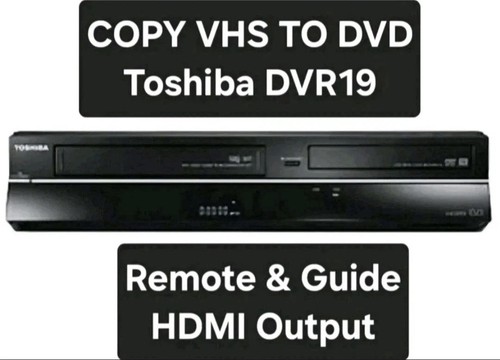 Toshiba dvr19dtkb2 vhs dvd - dvr19dtkb2,