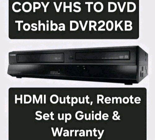 Toshiba dvr20kb copia vhs - vhs, a